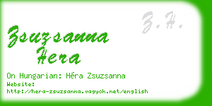 zsuzsanna hera business card